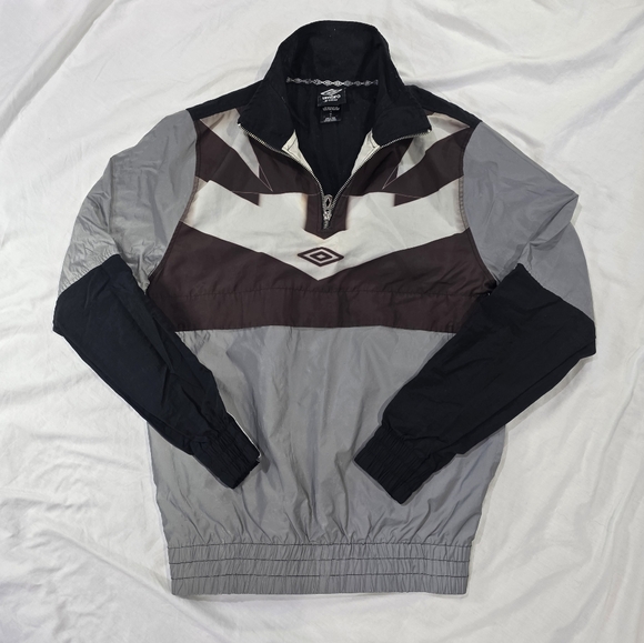 Umbro Premier Reflective Lightweight Quarter Zip Training Pullover Jacket. S - Picture 1 of 12